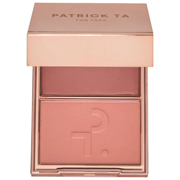 NIB ✅ Patrick Ta NOT TOO MUCH Double Take Creme & Powder Blush Duo ✨ New in Box - Picture 1 of 7